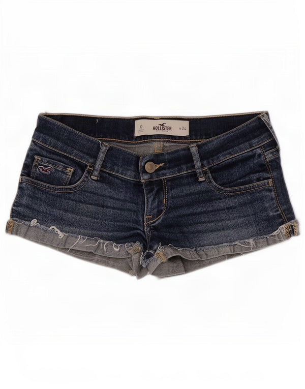 Женские джинсовые шорты Hollister US 0 XS W24, синие, хлопок