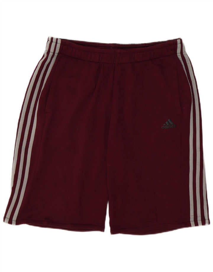 Мужские спортивные шорты Adidas Climalite, большой бордовый полиэстер
