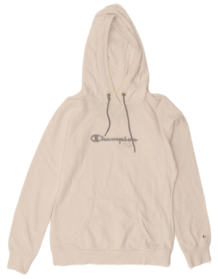 Женский джемпер с капюшоном CHAMPION Heritage Classics, Великобритания 14, средний белый