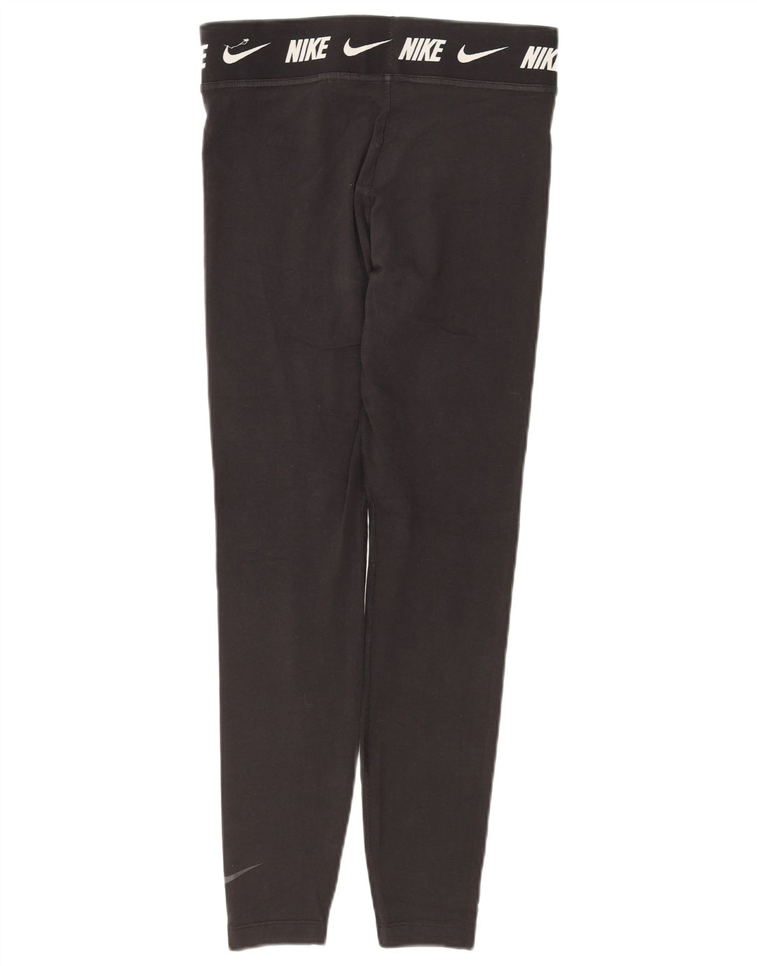 Женские облегающие леггинсы с рисунком NIKE UK 12, средний размер, черный хлопок