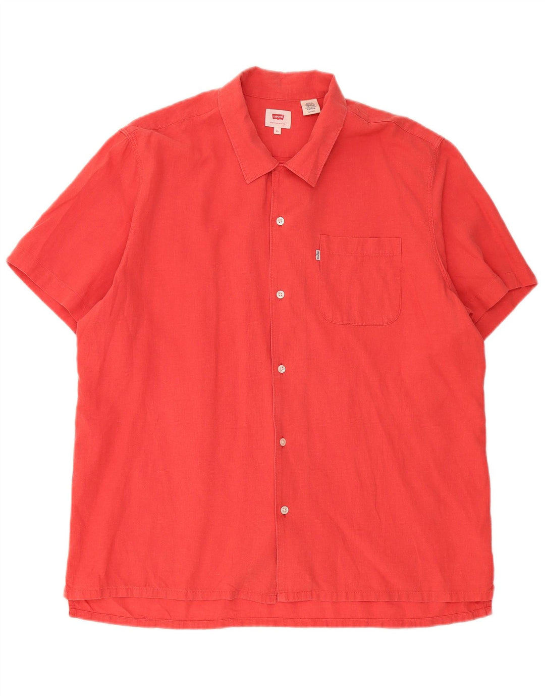 Мужская рубашка с коротким рукавом Levi's XL красная