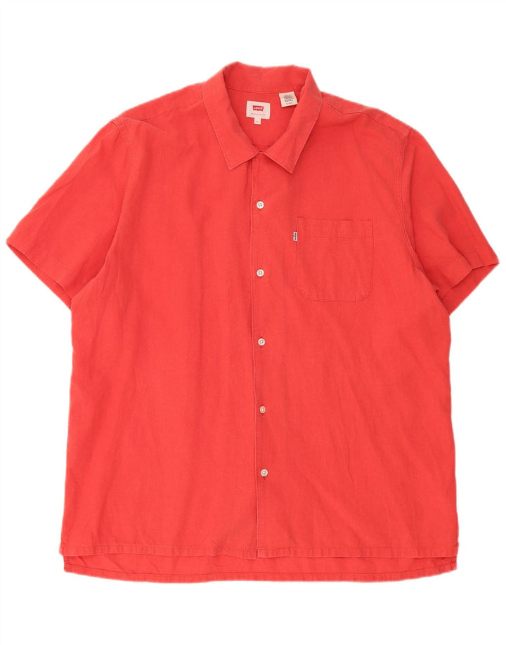 Мужская рубашка с коротким рукавом Levi's XL красная