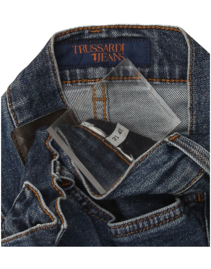 TRUSSARDI Женские прямые джинсы W31 L28 синие