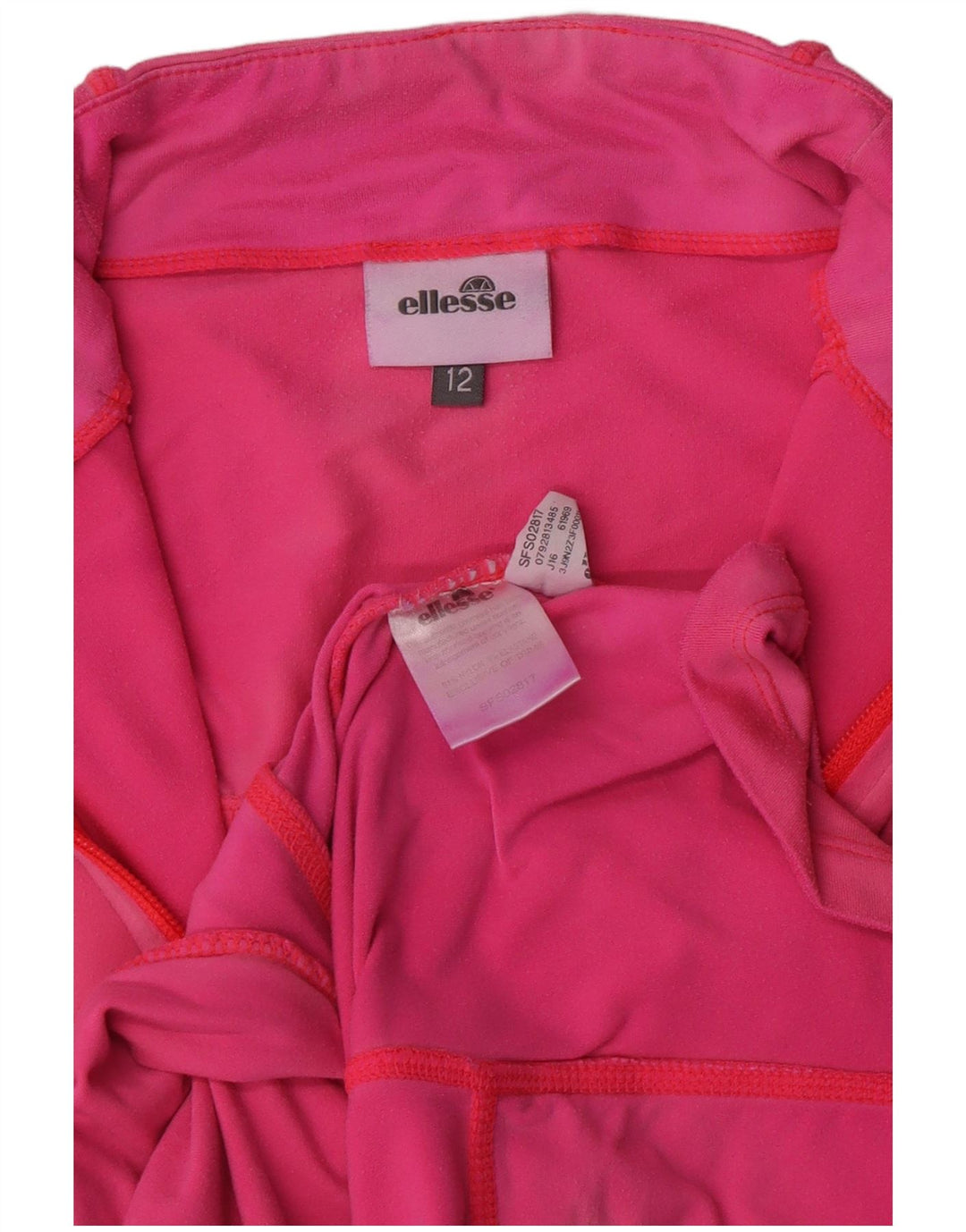 Женский спортивный костюм Ellesse, верхняя куртка UK 12, нейлон среднего розового цвета