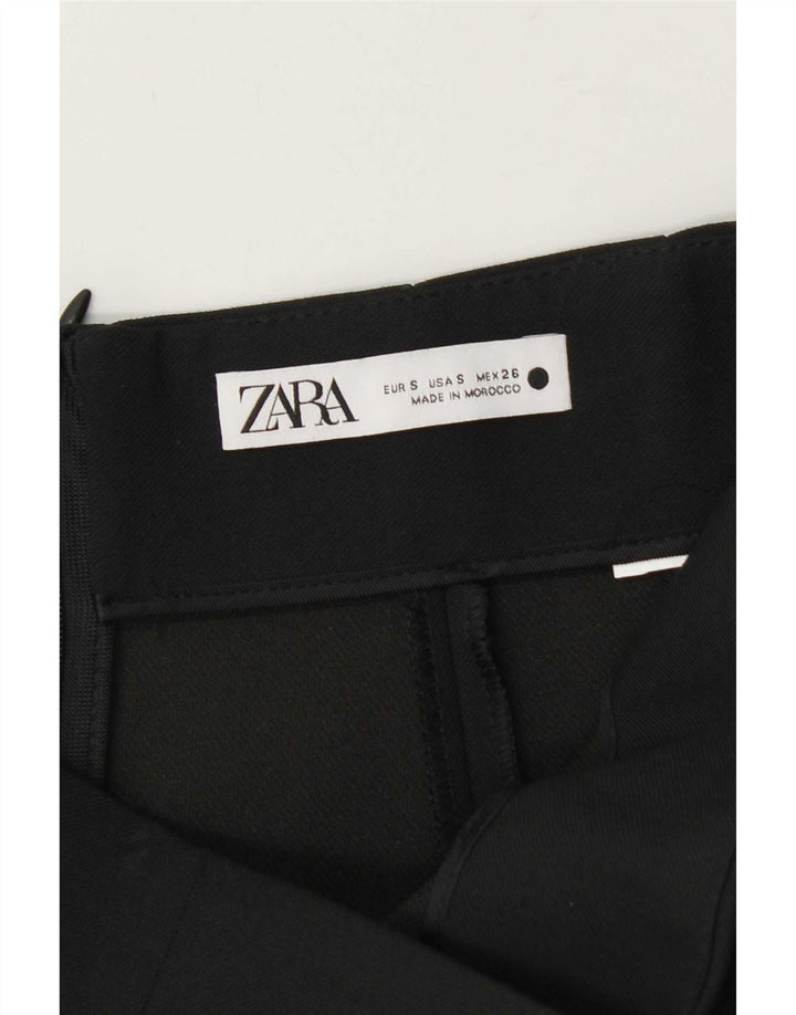 Женская мини-юбка Zara, маленькая W26, черная