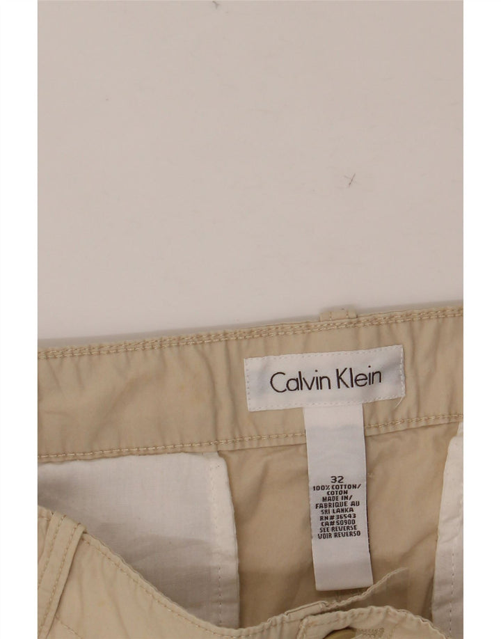 Мужские шорты чинос CALVIN KLEIN W32, средний бежевый хлопок