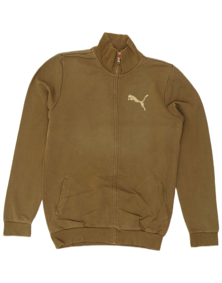 Спортивный костюм PUMA для мальчиков, верхняя куртка, 15–16 лет, хлопок цвета хаки