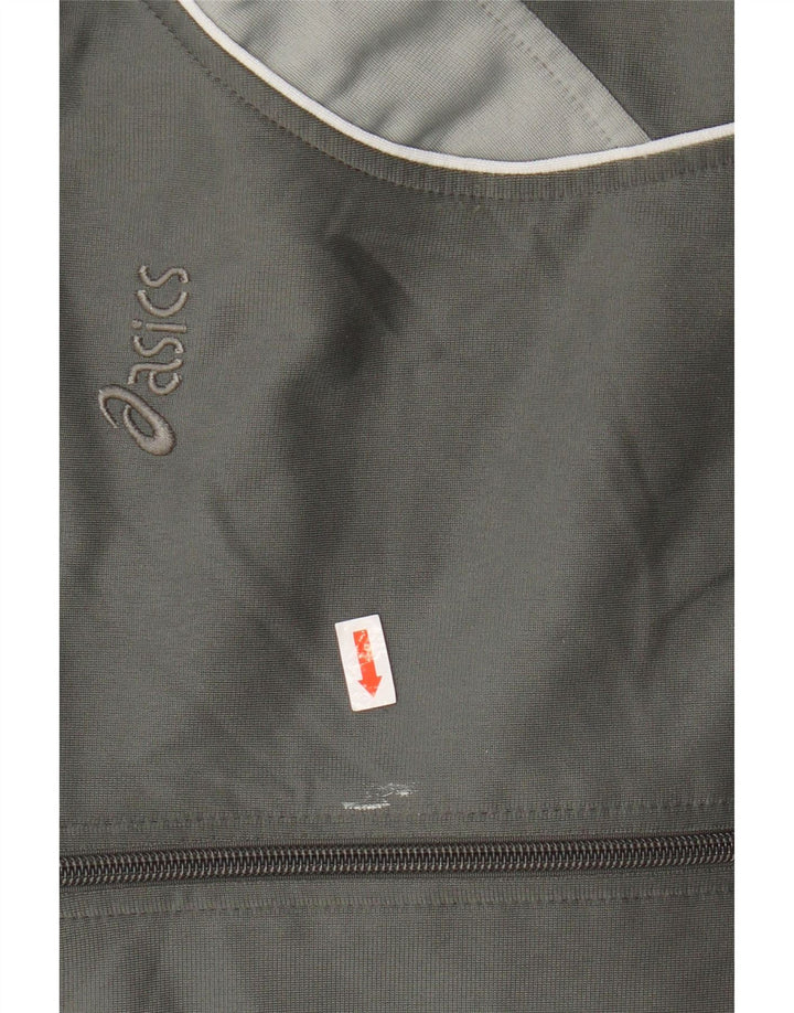 Мужской свитер с капюшоном на молнии ASICS XL, цветной блок, серый