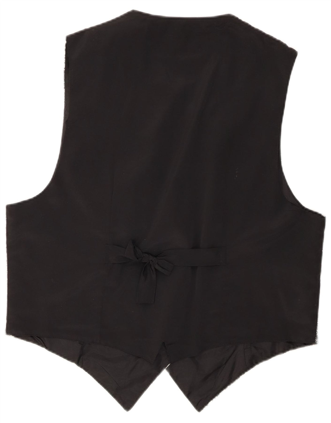 ВИНТАЖНЫЙ женский жилет UK 18 XL, черный полиэстер с цветочным принтом