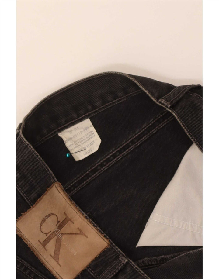 Мужские прямые джинсы Calvin Klein W31 L33, черный хлопок