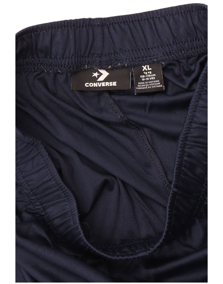 Спортивные шорты CONVERSE с графическим рисунком для мальчиков 13–14 лет XL, темно-синие, полиэстер