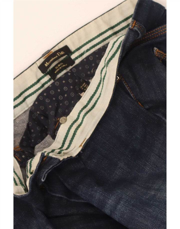 Женские узкие джинсы Massimo Dutti W30 L31 темно-синие