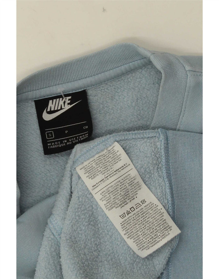 Мужской свитшот Nike, маленький синий хлопковый джемпер