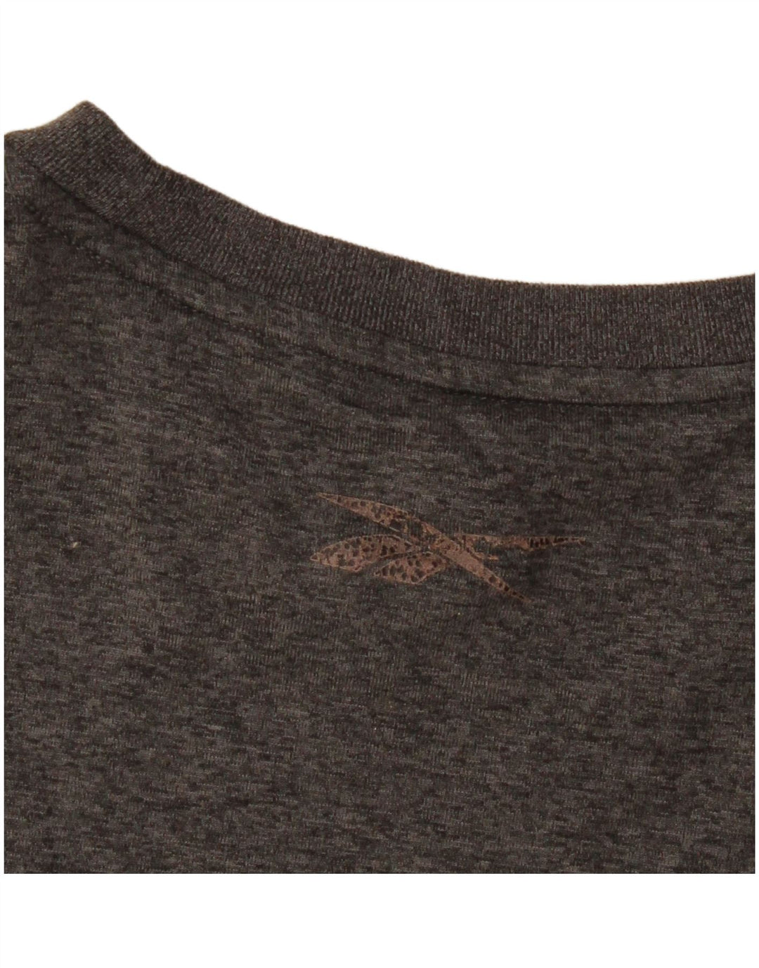 Reebok Мужская футболка из полиэстера среднего серого цвета