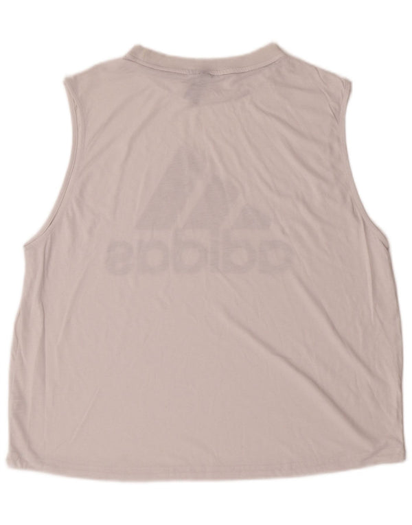 Мужской жилет с рисунком ADIDAS, большой белый спортивный топ