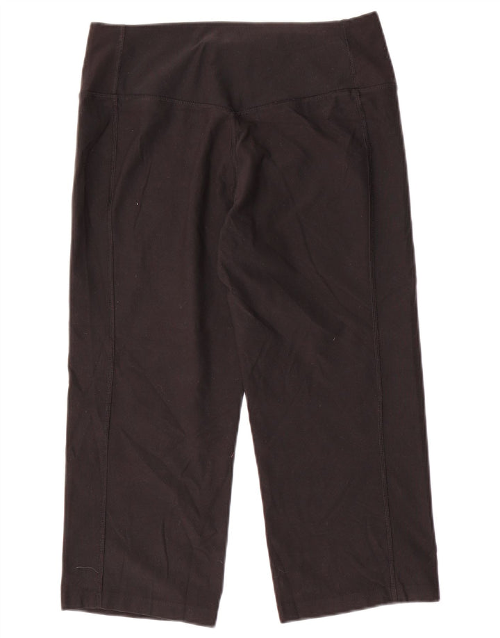 Женские леггинсы-капри NIKE Dri Fit UK 12, средний черный полиэстер