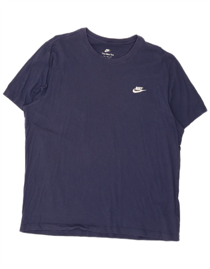 Мужская футболка Nike Top XL, темно-синий, хлопок