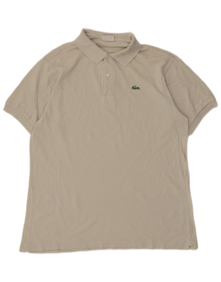 Мужская рубашка-поло Lacoste, размер 5, большая серая, хлопок