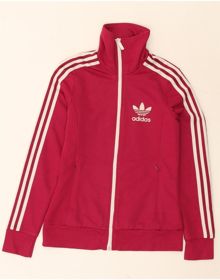 Женский спортивный костюм Adidas IT 40, маленький розовый, хлопок с цветными блоками