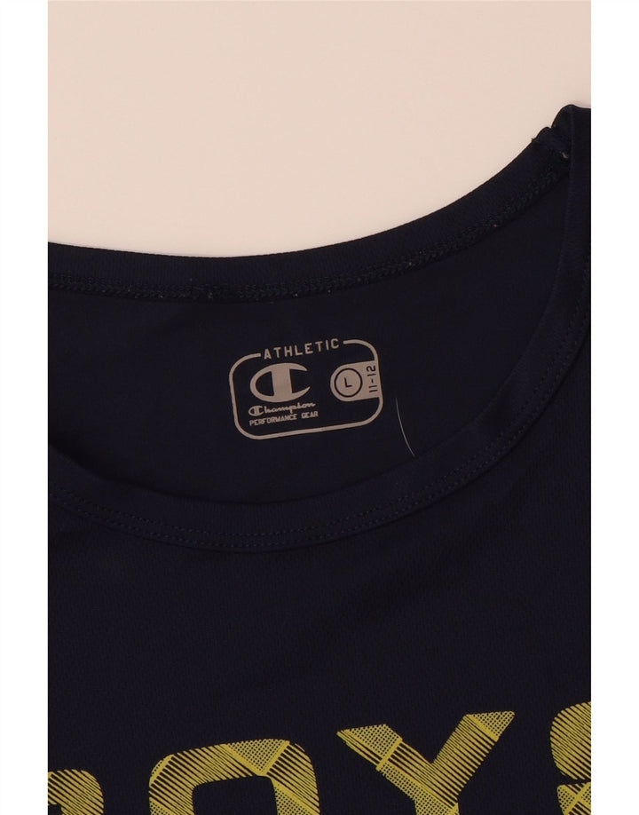 Жилет с рисунком CHAMPION для мальчиков, 11–12 лет, большой, темно-синий