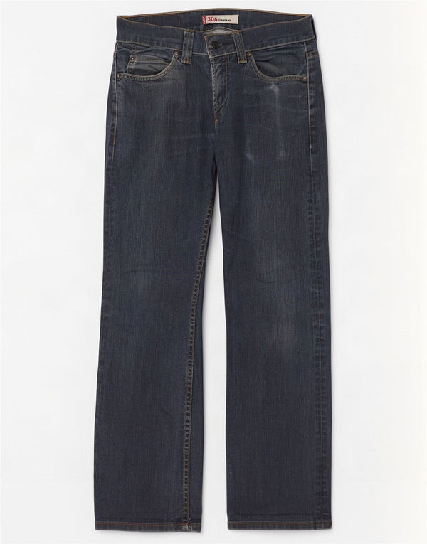 Мужские прямые джинсы Levi's 506 стандартного кроя W30 L32 синие, хлопок