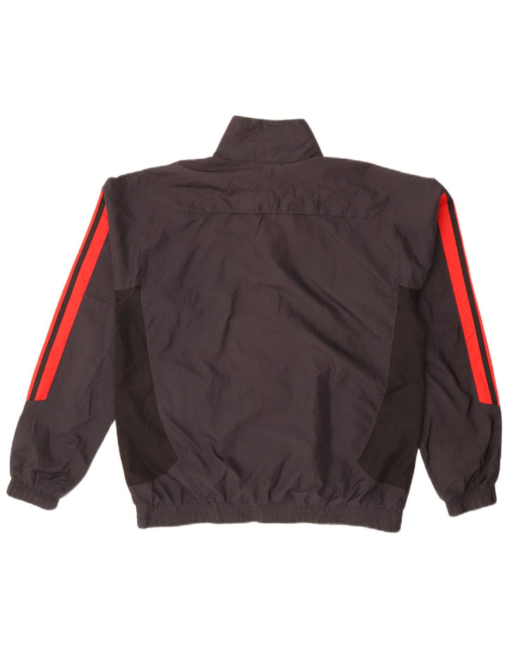 Мужская спортивная куртка ADIDAS UK 40/42, средний черный, цветной блок