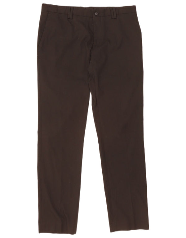 Мужские прямые брюки-чиносы Zara EU 44, большие W34 L31, черный полиэстер