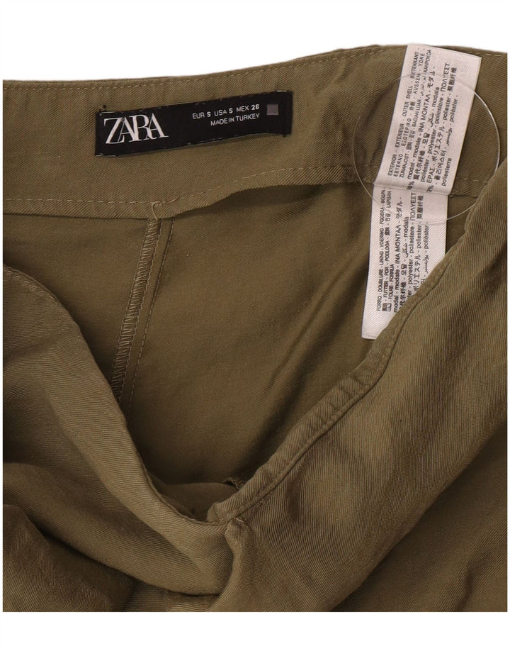 Женские повседневные шорты Zara, маленькие W26, хаки, модал