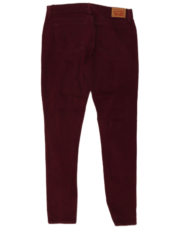 Женские джинсы LEVI'S 710 Super Skinny W31 L30, бордовый хлопок
