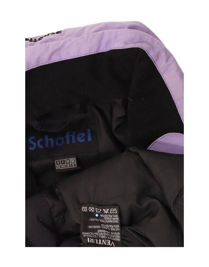 Женская лыжная куртка Schoffel с капюшоном UK 16, большой фиолетовый полиамид