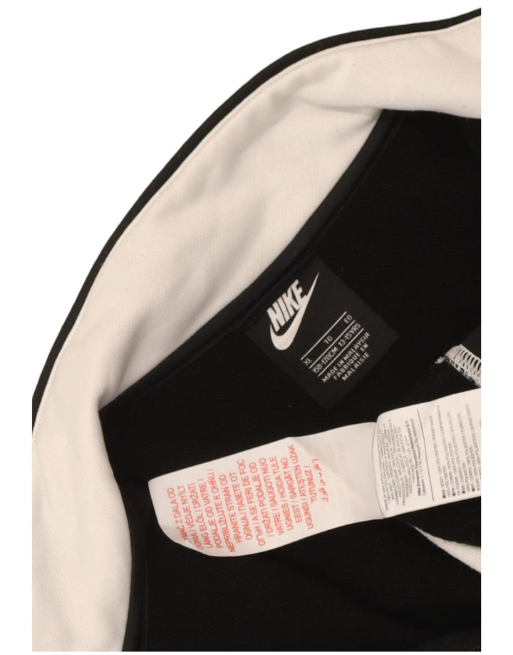 Спортивный костюм Nike для мальчиков, верхняя куртка 13–14 лет, XL, черный полиэстер с цветными блоками