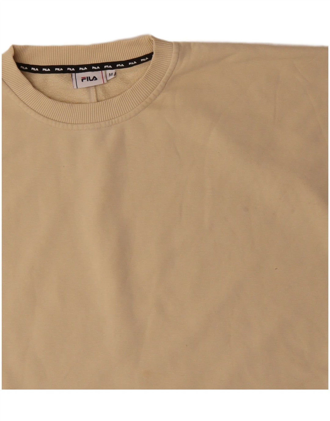 Женская укороченная футболка оверсайз Fila Top UK 14, средний бежевый хлопок