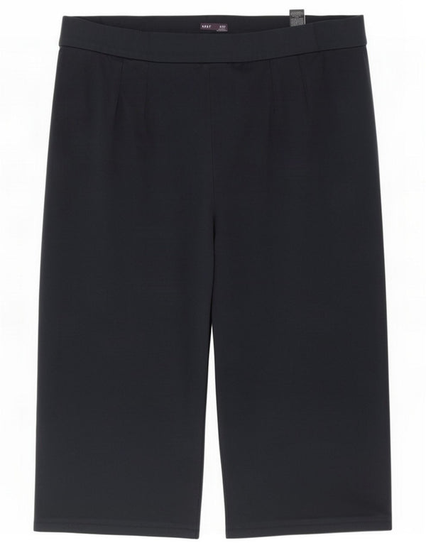 Женские укороченные брюки Marks & Spencer UK 24 4XL W40 L26 Темно-синяя вискоза