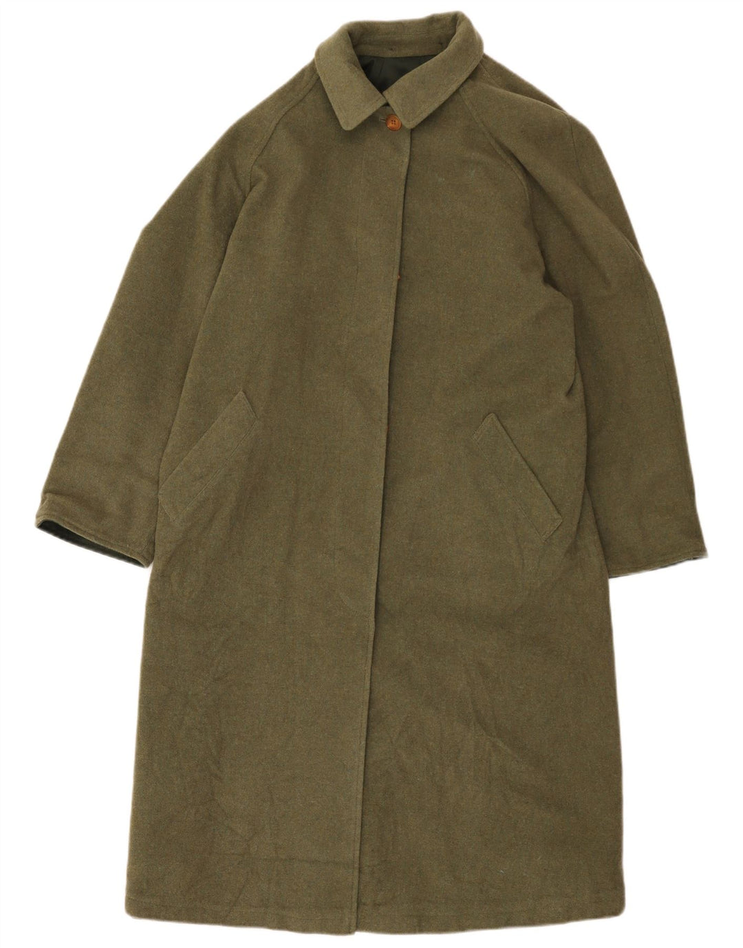 Винтажное женское двустороннее пальто EU 44 XL, полиэстер цвета хаки