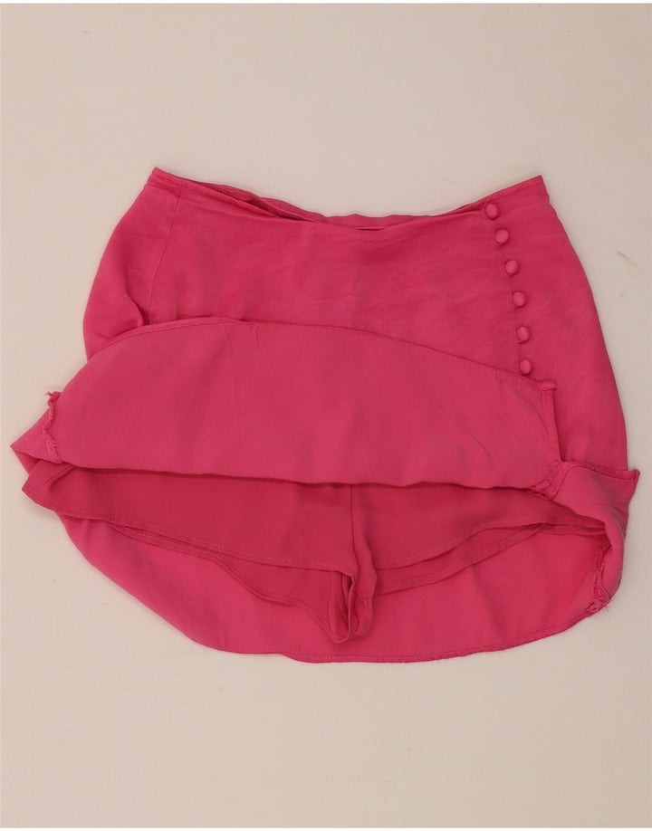 Женская юбка Zara Small W26, розовая вискоза