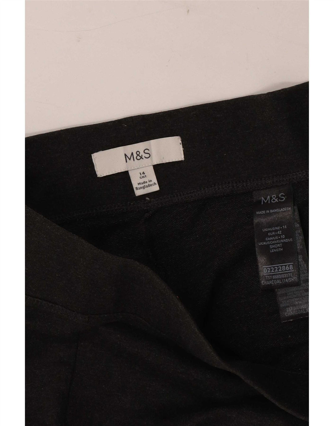 Женские леггинсы Marks & Spencer UK 14, большие серые, хлопковые