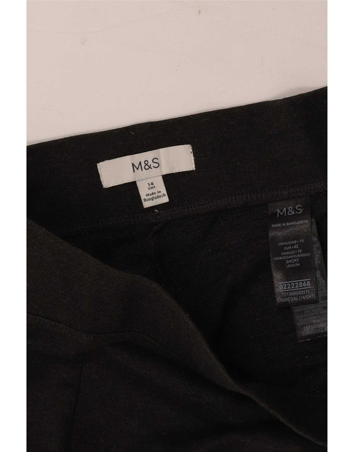 Женские леггинсы Marks & Spencer UK 14, большие серые, хлопковые