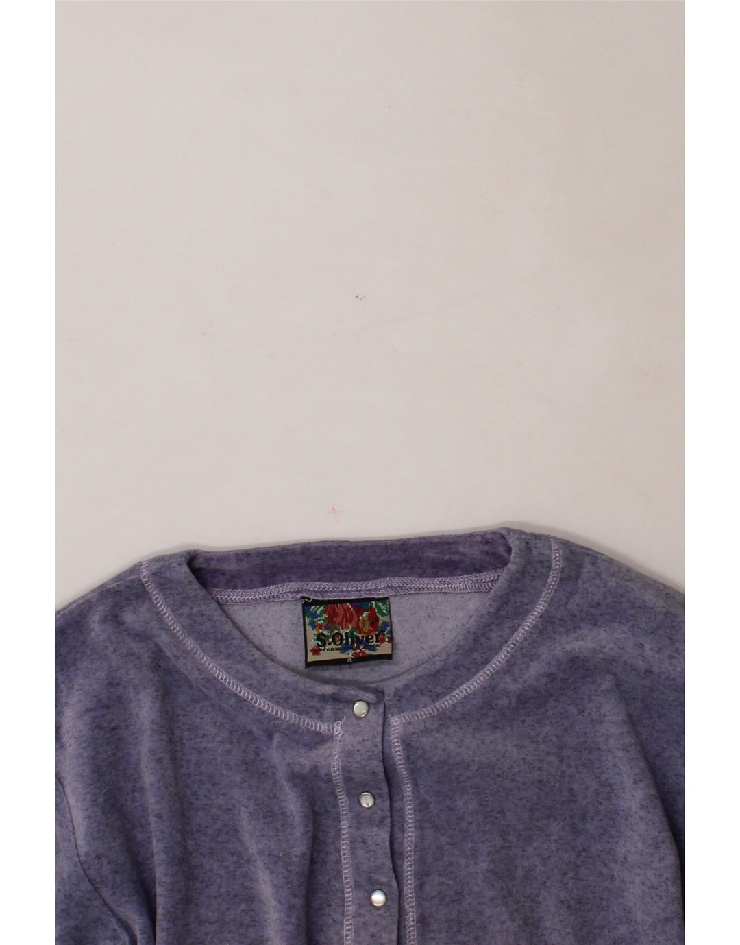 S.OLIVER Womens Oversized Cardigan Sweater UK 10 Small Purple Wool Vintage S.Oliver and Second-Hand S.Oliver from Messina Hembry 
