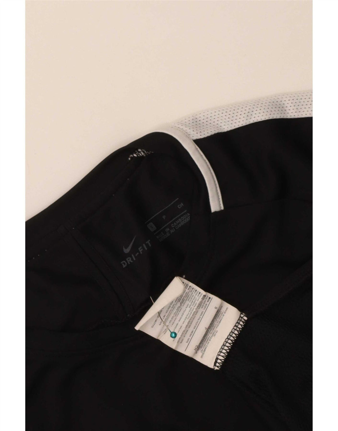 Мужская футболка Nike Dri Fit, маленький черный полиэстер