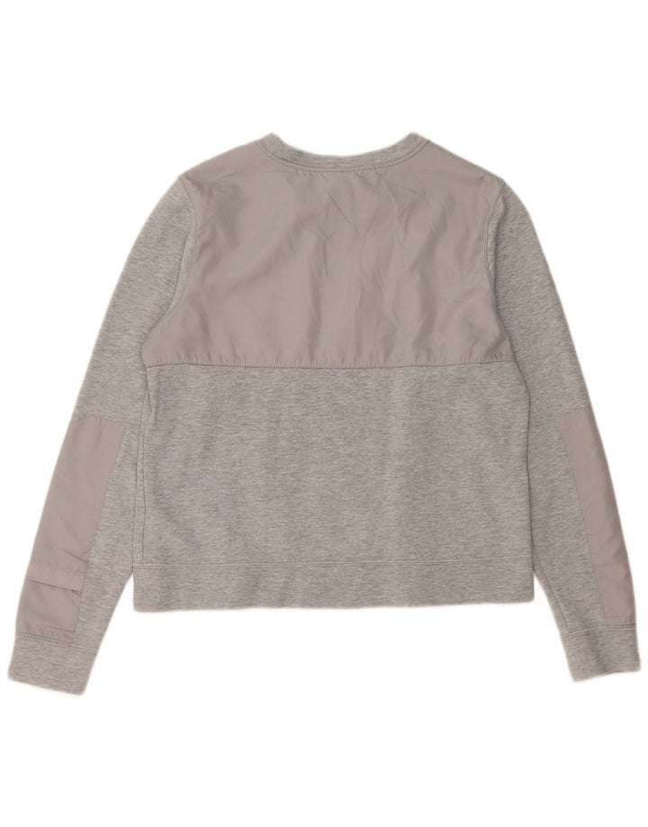 Женский свитер Nike UK 16, большой серый хлопок