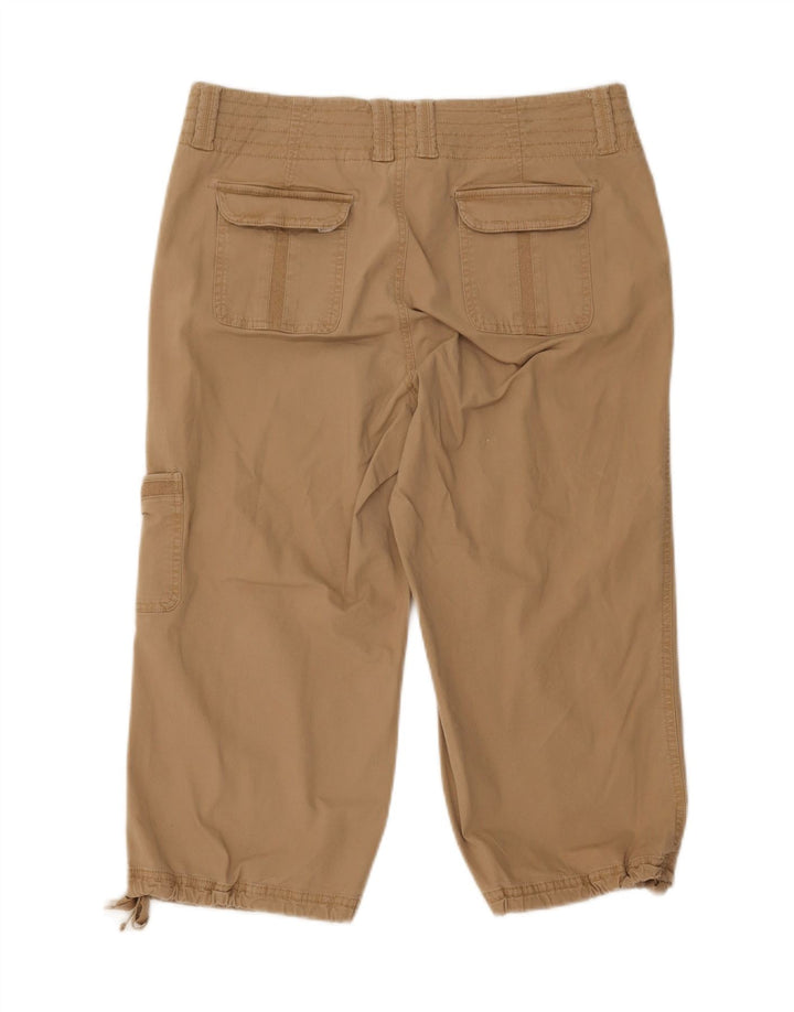 DOCKERS Womens Cargo Capri Trousers US 8 Medium W30 Brown Cotton Vintage Dockers and Second-Hand Dockers from Messina Hembry 
