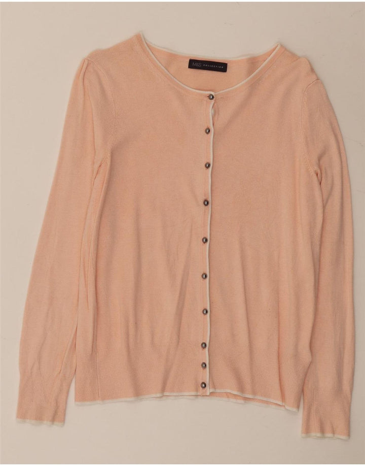 Женский кардиган Marks & Spencer, Великобритания, 8, маленький, розовый, вискоза