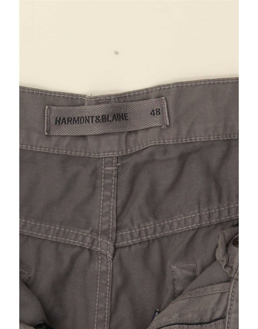 Harmont & Blaine Мужские прямые повседневные брюки IT 48 Средне-серый хлопок