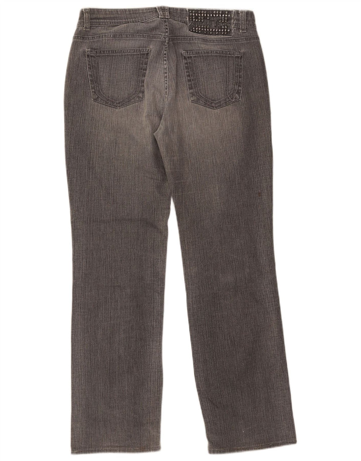 Женские прямые джинсы Trussardi W29 L30 серые, хлопок