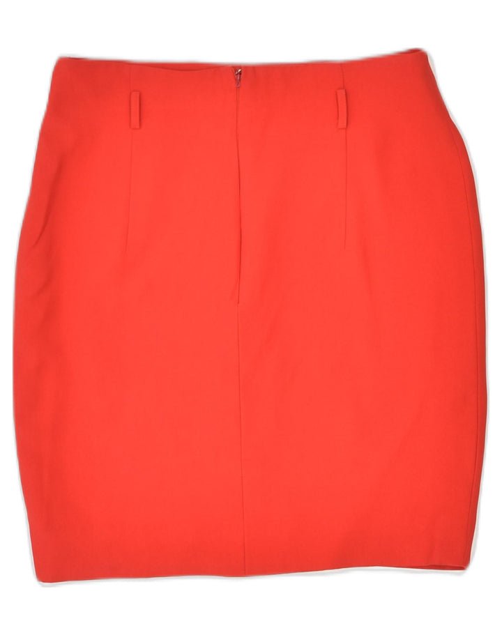 MARINA BABINI Womens Straight Skirt IT 44 Medium W28  Red Viscose | Vintage Marina Babini | Thrift | Second-Hand Marina Babini | Used Clothing | Messina Hembry 