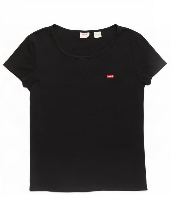 Levi's Womens T-Shirt Top UK 14 Medium Black
