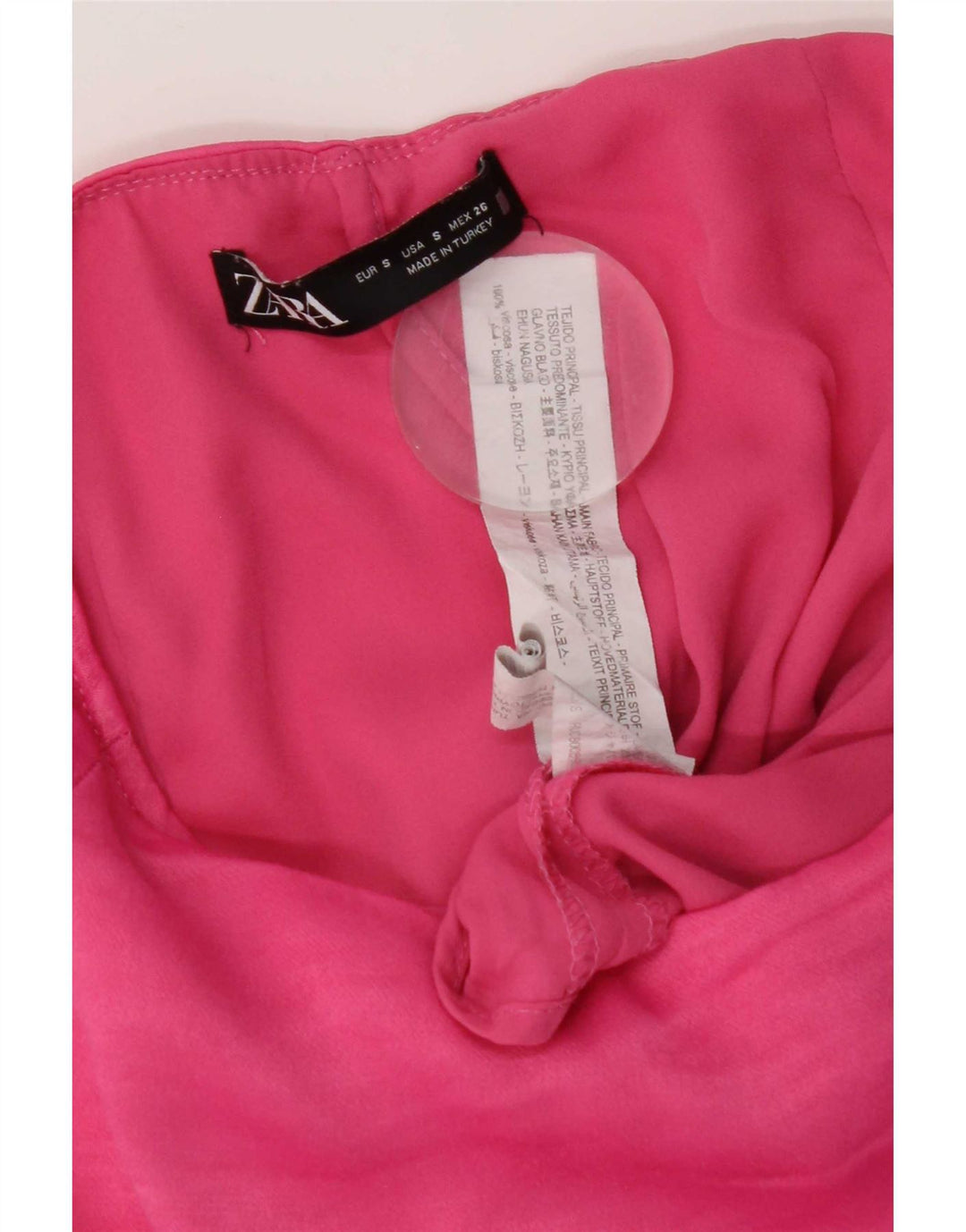 Женская юбка Zara Small W26, розовая вискоза
