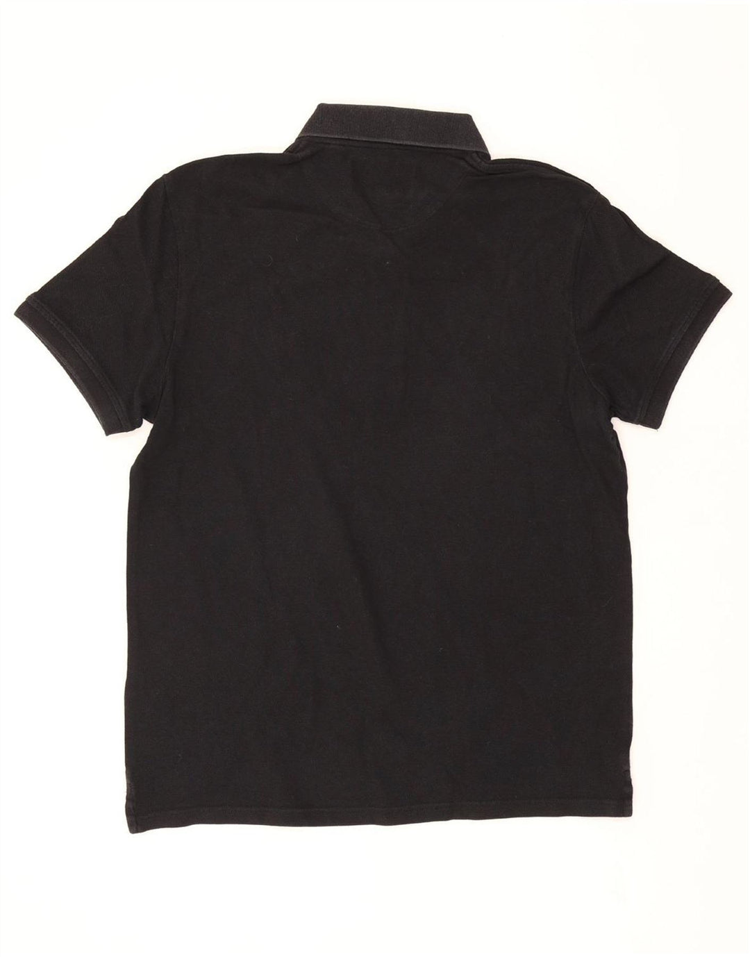 LYLE & SCOTT Mens Polo Shirt Large Black Cotton Vintage Lyle & Scott and Second-Hand Lyle & Scott from Messina Hembry 