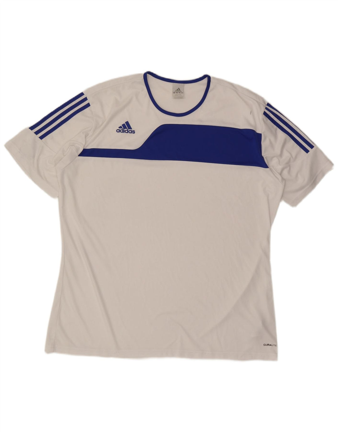 Мужская футболка Adidas Climalite Top 2XL Белый Полиэстер с цветными блоками