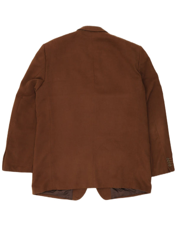 Мужской пиджак ROBBIE с 3 пуговицами UK 42 XL, коричневый полиэстер
